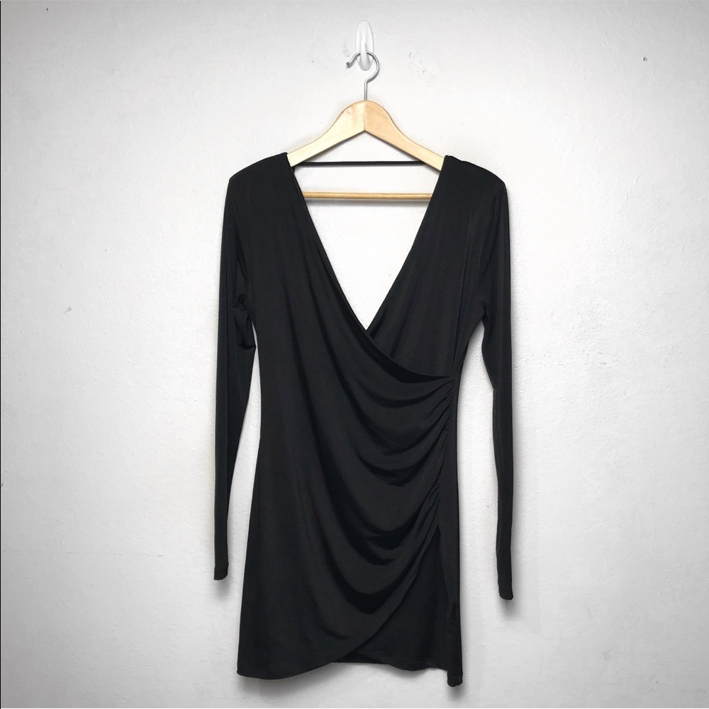 Black mini dress